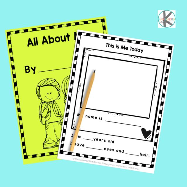 All About Me Worksheets Free Printable For Kindergarten