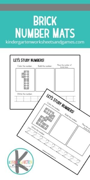 Make practicing numbers 1-10 FUN with these super cute, lego printables! These number mats are a great way for preschool, pre-k, and kindergarten age kids to practice number tracing while having fun with a brick, lego activity. Children will color, build, count, and trace numbers with this number activities for kindergarten. Simply print number printable for a fun, hands-on counting activities for kindergarten. 