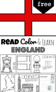 REad Color and Learn about England for kids
