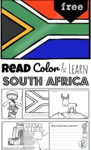 REad Color and Learn about South Africa for Kids