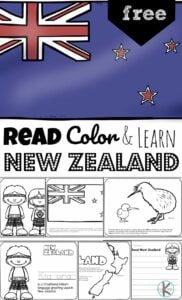 REad Color and Learn about new Zealand for kids