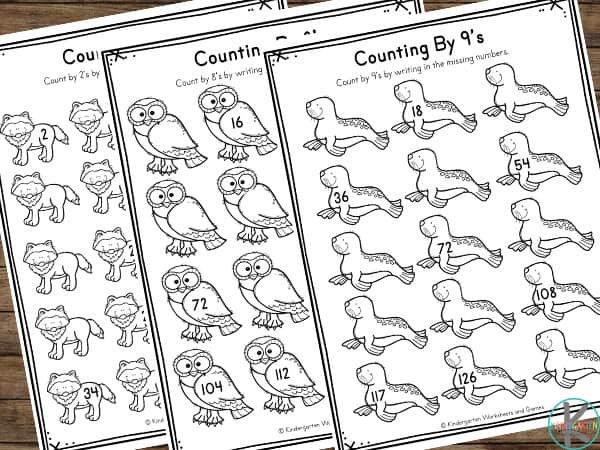 Free Skip Counting Worksheets