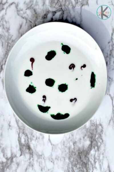 Milk Food Coloring Experiment