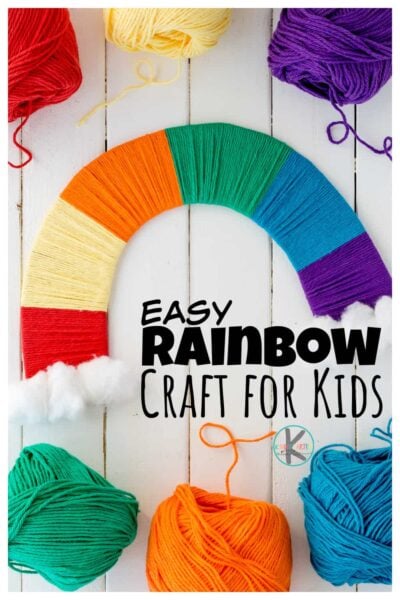 Pretty rainbow craft that is such a fun,