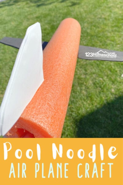 WOW your kids with a pool noodle airplane craft that can fly! Try this plane craft with kids of all ages as a summer craft for kids or a STEM project. 