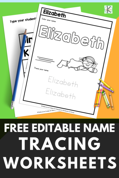 free printable editable name tracing worksheets