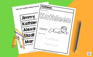 ️ Free Printable, EDITABLE Name Tracing Worksheets