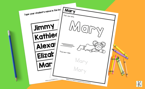 Easy Way To Help Your Child Learn Their Name - FREE Editable Name