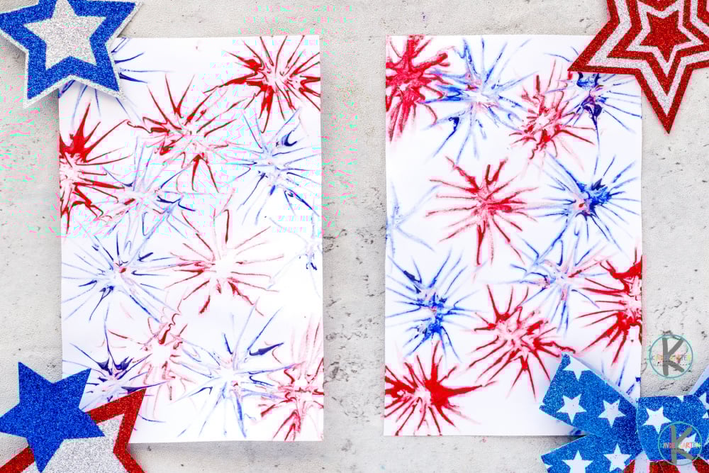 🗽 Shaving Cream Fireworks Paintings FUN Summer or 4th of July Craft