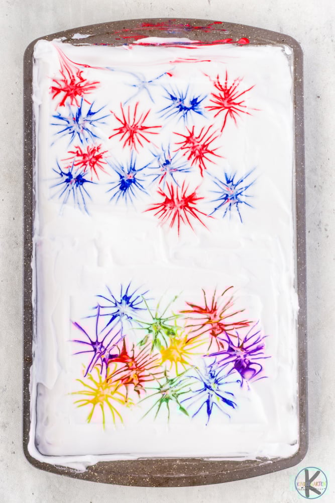 🗽 Shaving Cream Fireworks Paintings FUN Summer or 4th of July Craft