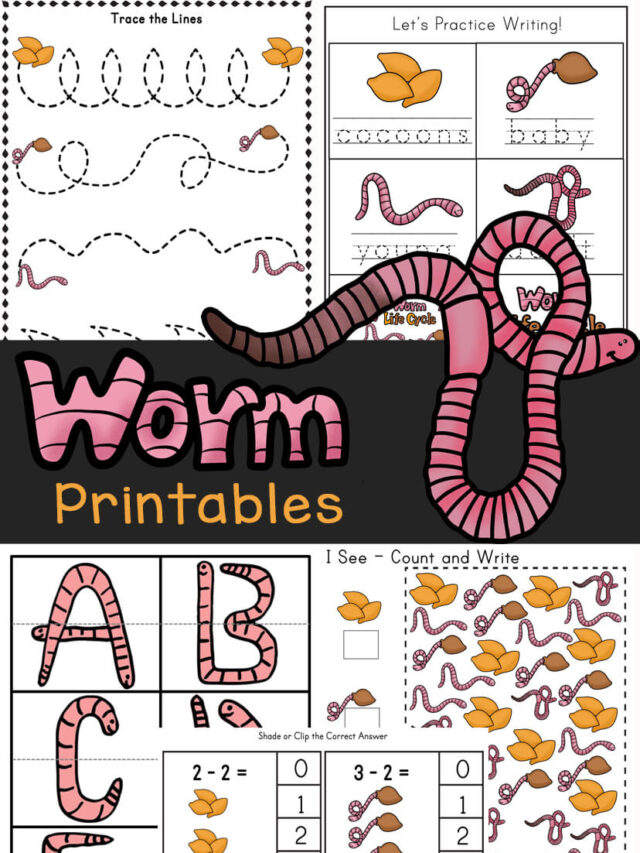 FREE Worm Worksheets Kindergarten Worksheets And Games