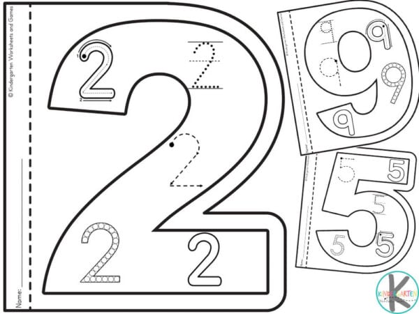 free printable number tracing worksheets