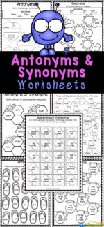 Free Printable Synonym Puzzles for Kinder to Practice