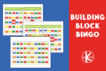 FREE Printable Learning Colors Lego BINGO Game for Kindergarten