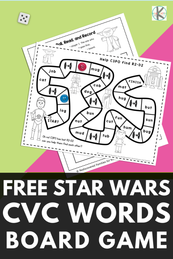 FREE Printable CVC Word Puzzles Activity for Kindergarten