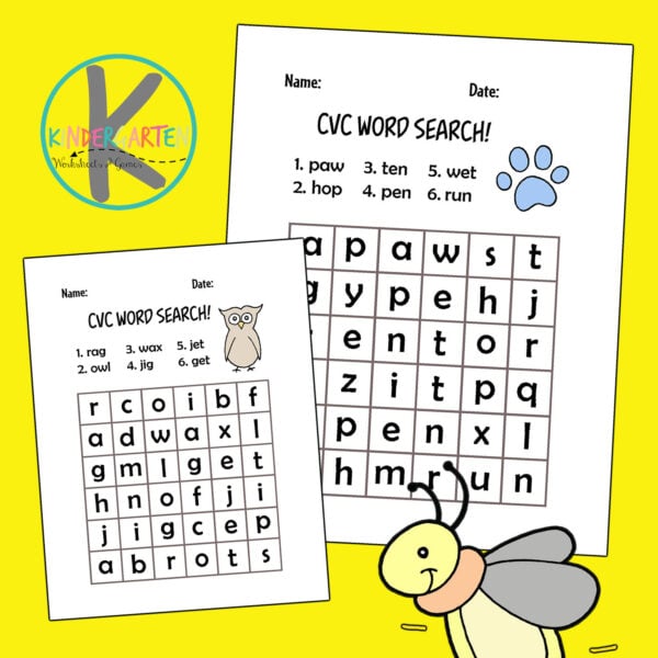CVC word worksheets