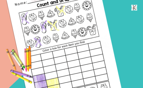 FREE Printable Kindergarten Summer Math Worksheets & Activty Sheets