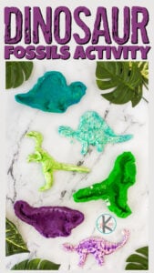 Whether you are studying about dinosaurs for kids, or your kids are just nuts about these gigantic prehistoric creatures - your children will love this dinosaur fossils activity. This dino fossils craft is a fun way to learn about not only dinos, but archeologists and how a fossil is made too! Preschool, pre-k, kindergarten, first grade, 2nd grade, and 3rd graders wil love thring this make your own fossil activity for a dinosaur theme or science lesson about making fossils!