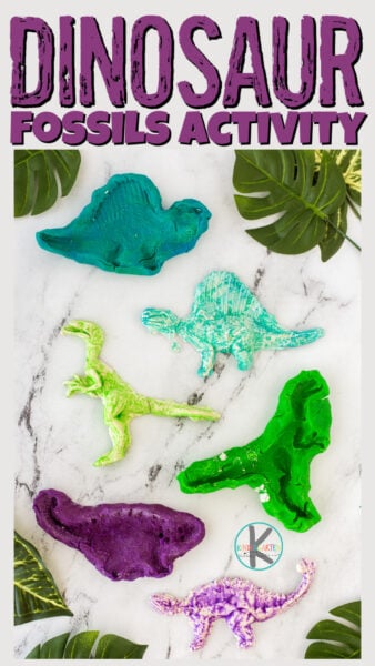 Whether you are studying about dinosaurs for kids, or your kids are just nuts about these gigantic prehistoric creatures - your children will love this dinosaur fossils activity. This dino fossils craft is a fun way to learn about not only dinos, but archeologists and how a fossil is made too! Preschool, pre-k, kindergarten, first grade, 2nd grade, and 3rd graders wil love thring this make your own fossil activity for a dinosaur theme or science lesson about making fossils!