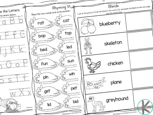 Thanksgiving worksheets 