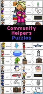 FREE Printable Puzzles - Community Helpers Activity