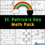 🍀 FREE St Patrick's Day Kindergarten Math Worksheet Printables