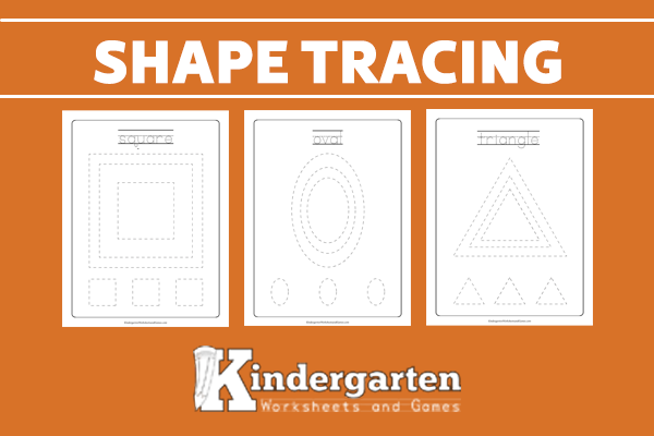 FREE Prinable Shape Tracing Worksheets
