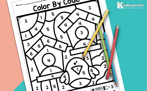 color by number bird houses