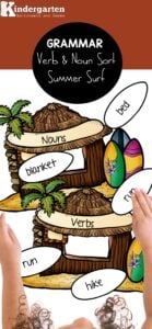 FREE Printable Noun and Verb Sorting Activity