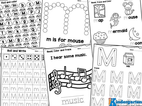 letter me printable