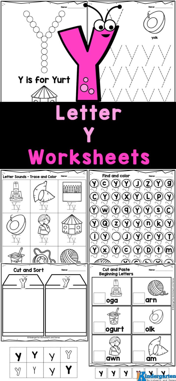 FREE Printable Letter Y Worksheets for Kindergarten FREE Printable Letter Y Worksheets for Kindergarten