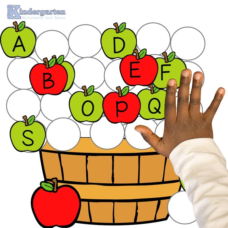 Alphabet Letter Order Practice Activity – Apple Picking Missing Letters