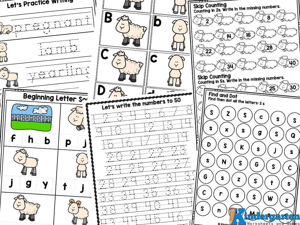 🐑 FREE Printable Sheep Life Cycle Worksheets
