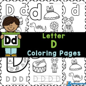 Just print and go with FREE letter D coloring sheets for pre-k and kindergarten student. Each of the pages features clipart with the same initial sound!