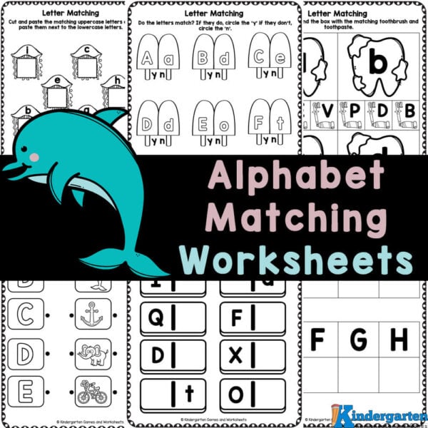 Keep young children engaged and learning with these free printable alphabet matching worksheets that help develop fine motor skills and are perfect for preschool, pre-k, kindergarten, and first graders too!