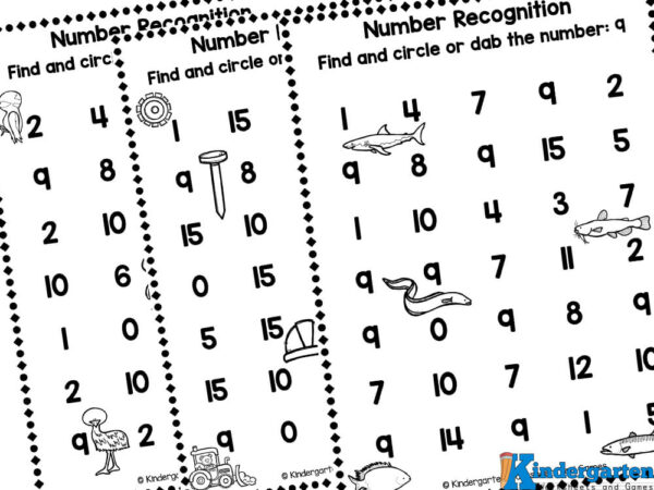 each page has cute clipart sprinkled thorughout to make the kindergarten math worksheets fun and engaging number recognition worksheets for kindergarten