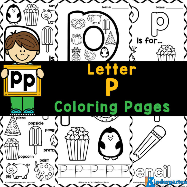 Free Letter P Coloring Pages 2025 