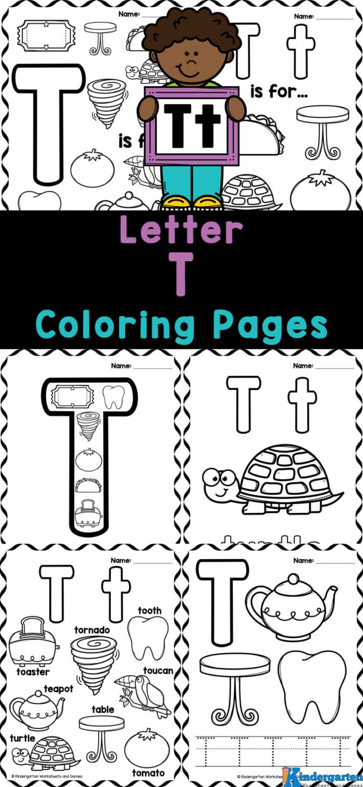 Letter T Coloring Pages