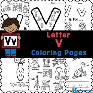 Get your preschoolers and kindergartners excited about learning the letter V and its sound with these FREE printable alphabet coloring pages!