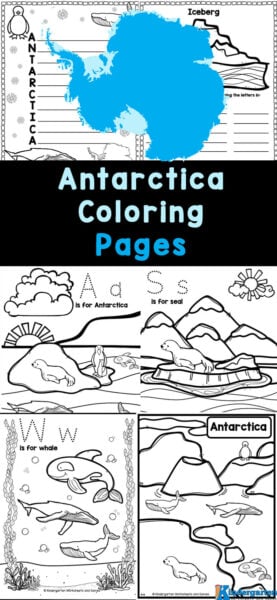 Children will learn there are 7 continents in geography and explore some of the things that make those regions diverse and interesting. When you are talking about Antarctica for kids, we have these super cute Antarctica coloring pages to get you started. There are 15 antarctica coloring page choices for preschool, pre-k, kindergarten, first grade, and 2nd grade students. Simply print the page with Antarcica map for kids, your favorite antarctica animals, and more to color and learn while having fun.