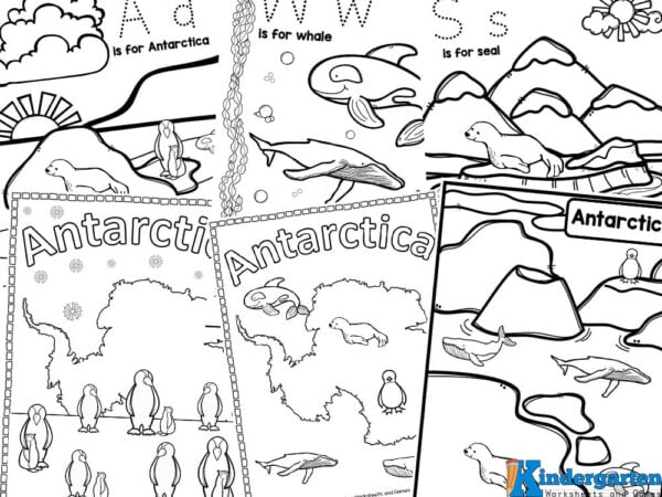 Whether you are a parent, teacher, or homeschooler – you will love this no-prep antarctica activity for helping students learn about the icy, isolated 7th continent.  These Antarctica coloring pages are a great introduction to learning basic geography skills, the map of Antarcica, antarctica animals, and more.