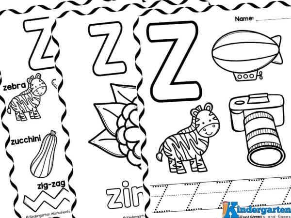 ことなページ FREE Printable Letter Z Coloring Pages For Kids