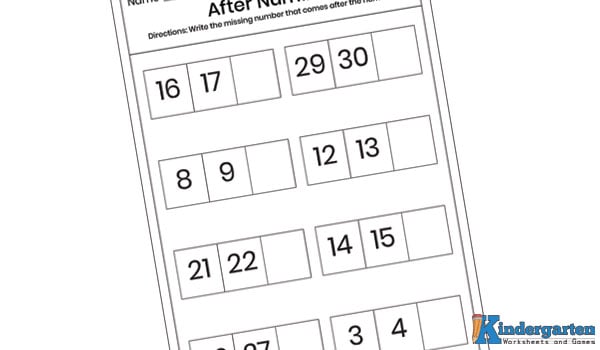 In this worksheet, children will find pairs of numbers, and they have to identify the number that comes immediately after these pairs.

By engaging in this activity, kids will not only reinforce their understanding of number sequencing but also enhance their ability to identify patterns in numerical order.