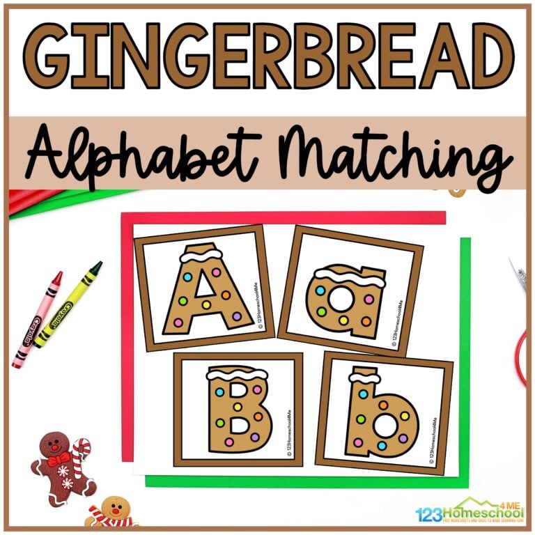 Fun and Festive Gingerbread Cookie Alphabet Match Activity