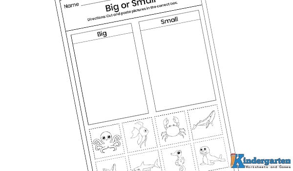 Big or Small Worksheet