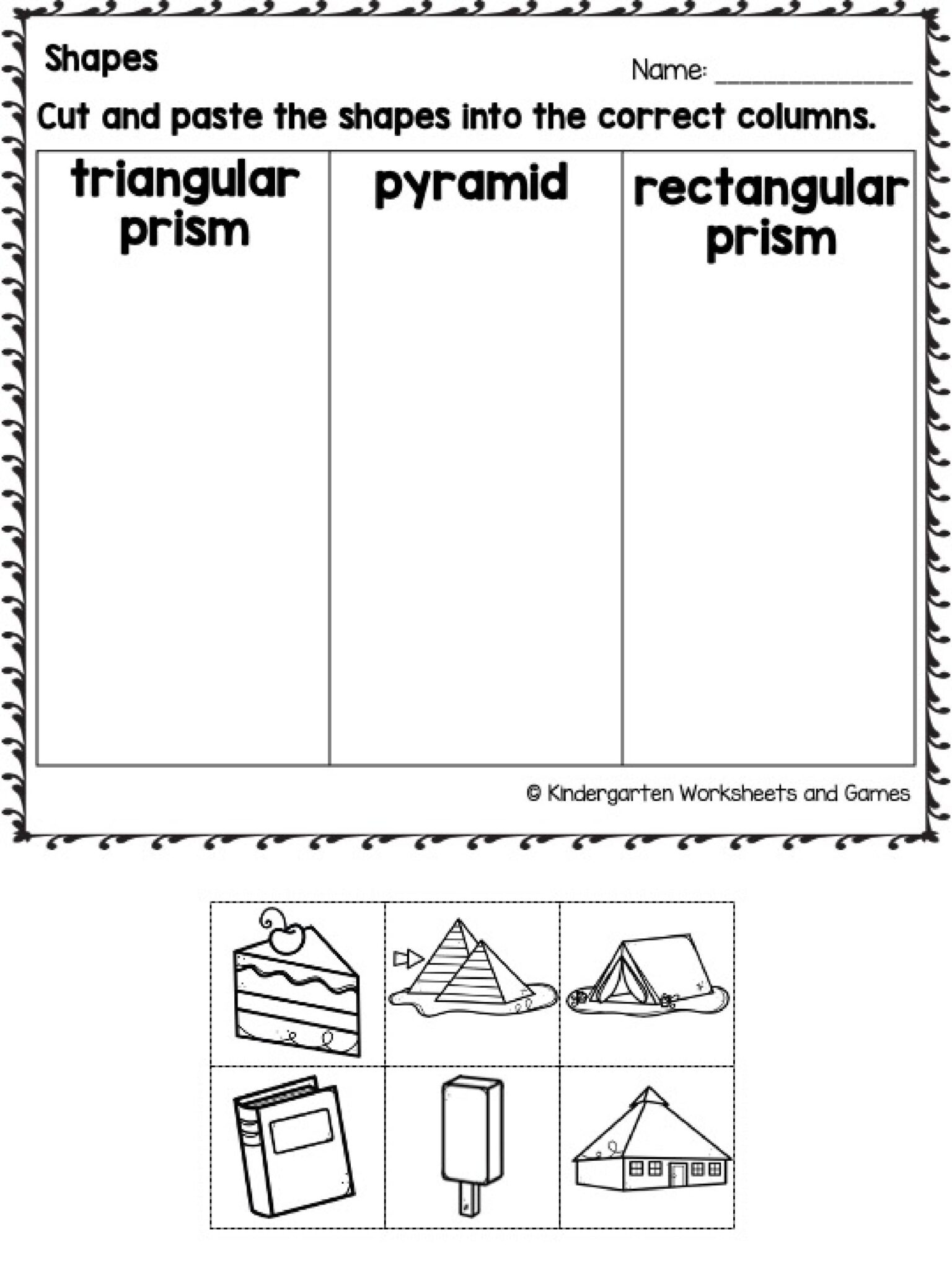 🔺🟢🟦 Free Printable Shapes Worksheets for Kindergarten