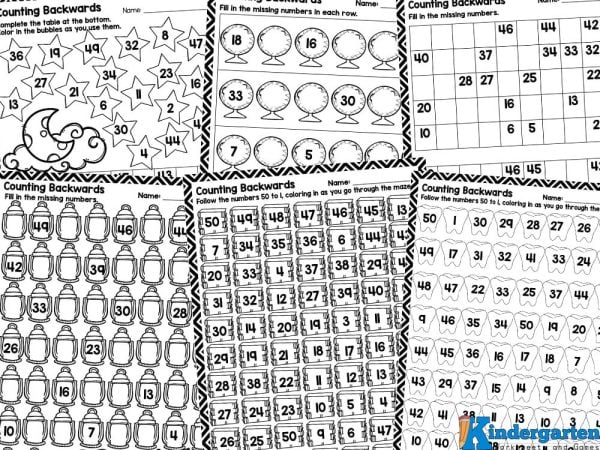 count back worksheets Hey, educators! Are you looking to sprinkle some excitement into your classroom? Transform your students' number fluency with our super engaging backward counting worksheets, specifically designed for your energetic kindergarteners!
Imagine your little learners counting down from 50 to 1 while having a blast—sounds fun, right? Our thoughtfully crafted worksheets are packed with playful exercises, vibrant illustrations, and interactive activities that will keep those tiny minds buzzing with excitement!