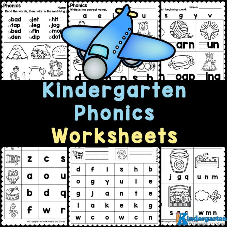 Kindergarten Phonics Worksheets – Fun & Free Exercises