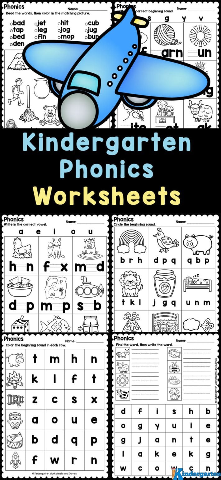 Kindergarten Phonics Worksheets - Fun & Free Exercises