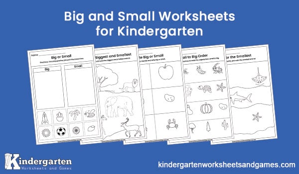 Teach kids about sizes in a fun way with our free Big and Small Worksheets for Kindergarten, featuring engaging activities like circling, matching, sorting, and coloring that help build fine motor and observation skills!